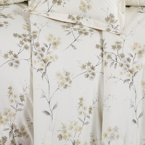 مفرش قطن صيفي مزدوج 8 قطع - زافيرا -سكري - بيج