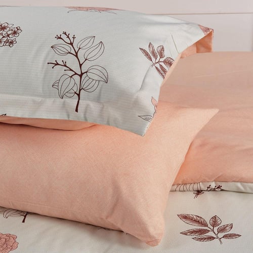 مفرش صيفي مفرد ونص 4 قطع - ليتون -سكري - مشمشي