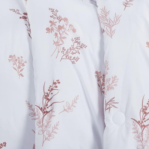 مفرش صيفي مزدوج وجهين 7 قطع - اوركا- ابيض - لحمي