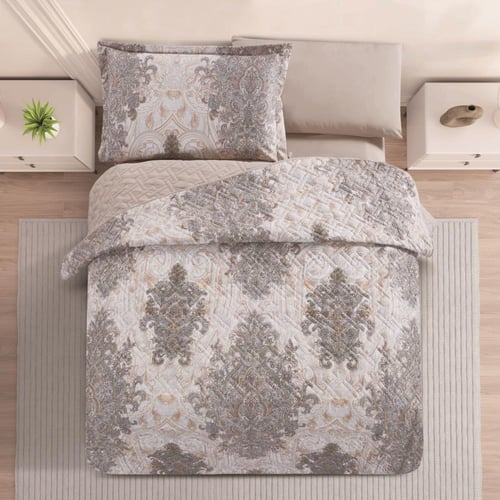 مفرش صيفي مفرد ونص حشوة مضغوطه 4 قطع - افروديت - ك...