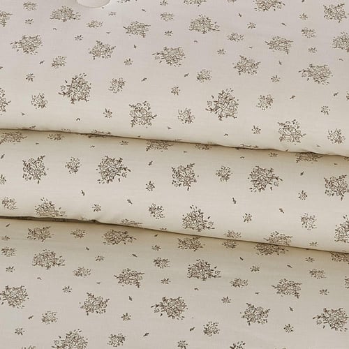 مفرش قطن صيفي مقاس كوين 8 قطع - نوفارين - بيج فاتح...