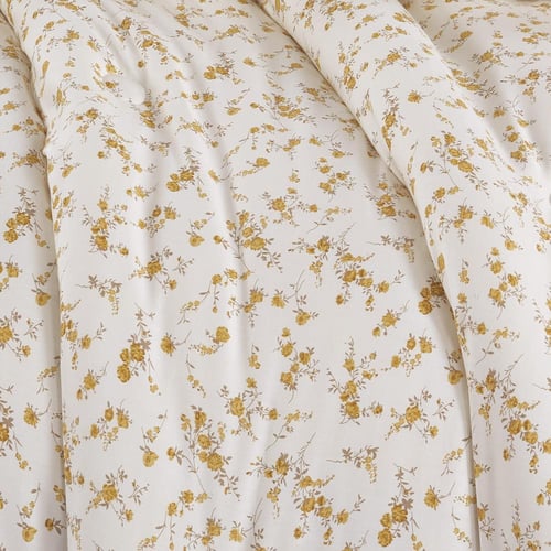 مفرش قطن صيفي مفرد ونص ٤ قطع - نولين -كريمي - بيج...