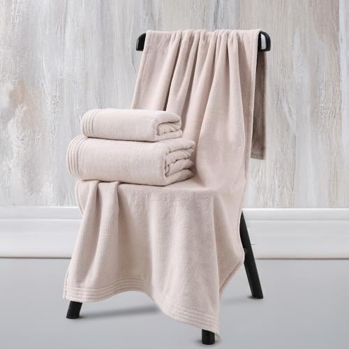 منشفة كورال فليس - إشيل - مقاس صغير -90x50 - بيج ف...