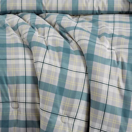 مفرش صيفي مفرد ونص 4 قطع - ليتون - رصاصي - اخضر