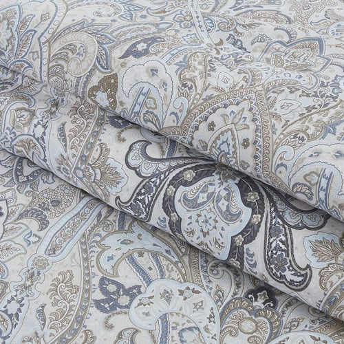 مفرش قطن صيفي مفرد ونص 4 قطع - فاليريا - كريمي - ر...