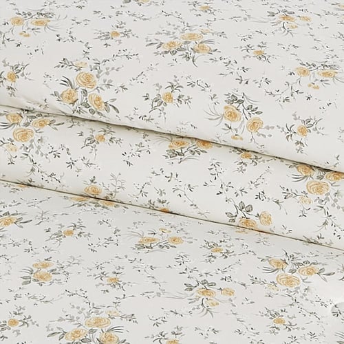 مفرش قطن صيفي مفرد ونص ٤ قطع - نولين -كريمي - بيج...