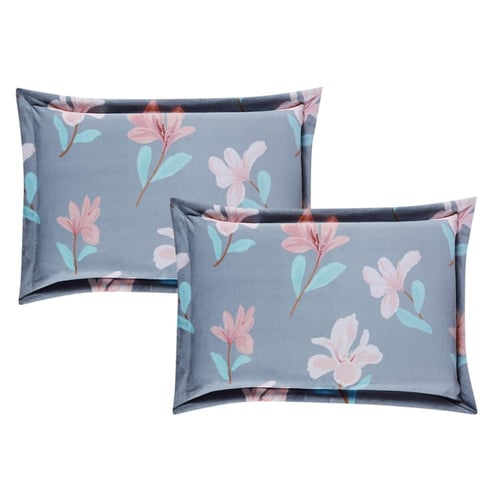 مفرش شتوي مخمل مفرد ونص 4 قطع - تالورا - رمادي - خ...