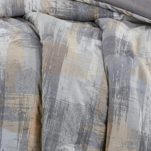 مفرش قطن صيفي مفرد ونص 4 قطع - فاليريا - رصاصي - ر...