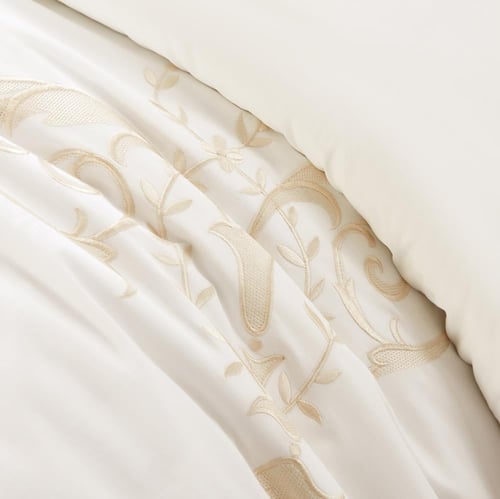 مفرش قطن مطرز حشوة متحركة صيفي مزدوج 9 قطع - لينوف...