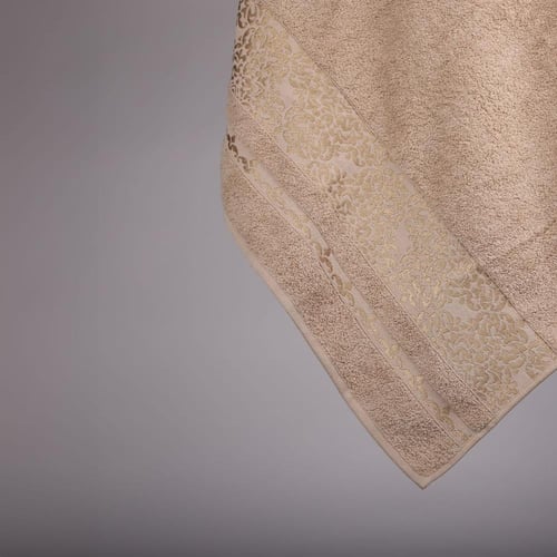 منشفة قطن اجاتا مقاس 90*150 - بني