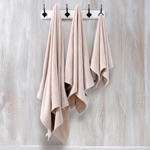 منشفة كورال فليس - إشيل - مقاس كبير - 90*180 - بيج...