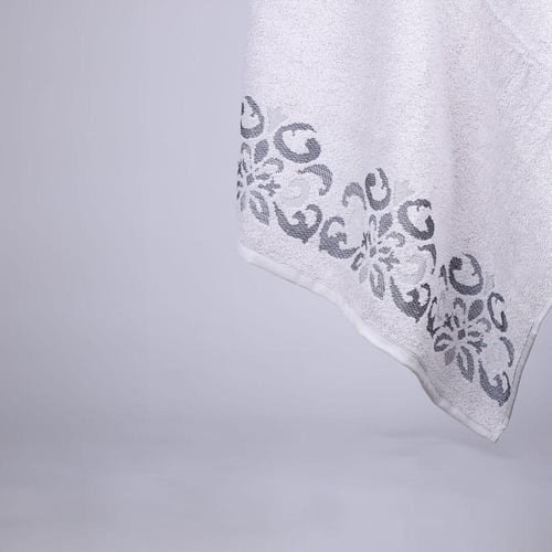 منشفة قطن سوليتا مقاس كبير 90*150 - رصاصي