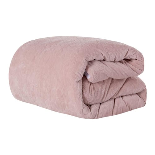 مفرش شتوي مخمل فرو محفور مفرد ونص 4 قطع - موريل -...