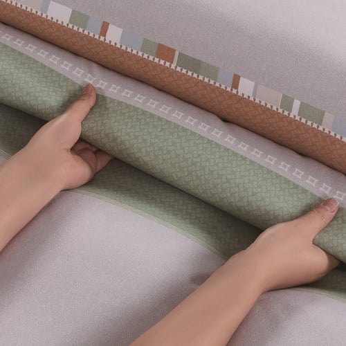 مفرش صيفي مفرد ونص 4 قطع - ليتون -رمادي - رصاصي -...