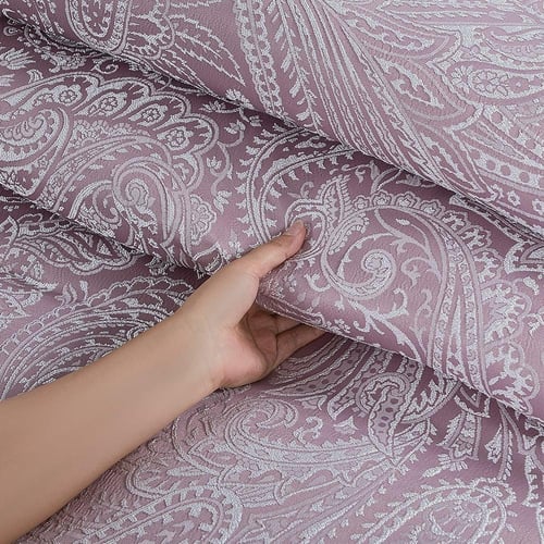 مفرش صيفي فاخر كوين جاكار مطرز 8 قطع – أورليا Aure...