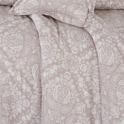 مفرش قطن صيفي مفرد ونص ٤ قطع - نولين - بيج غامق -...