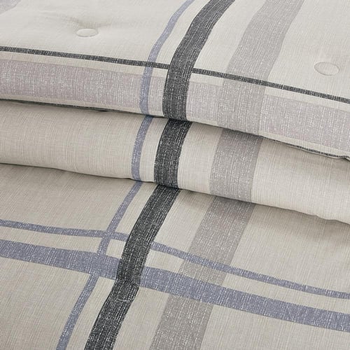 مفرش قطن صيفي مفرد ونص ٤ قطع - نولين -بيج - رمادي...