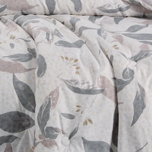 مفرش صيفي مفرد ونص 4 قطع - ليتون - كريمي - رمادي ف...