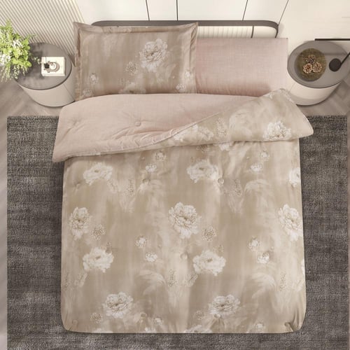 مفرش صيفي مفرد ونص 4 قطع - تيانا - بيج غامق - زهري...