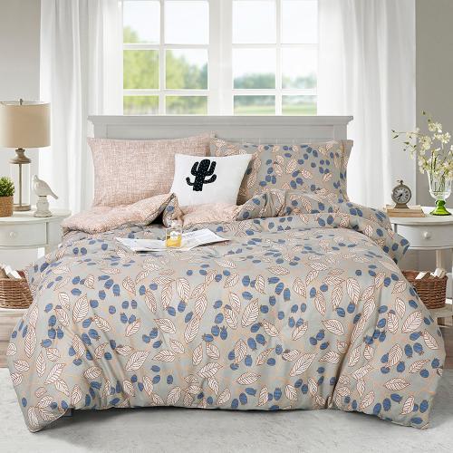 مفرش صيفي مفرد ونص 4 قطع - ليتون - زيتي فاتح - بيج