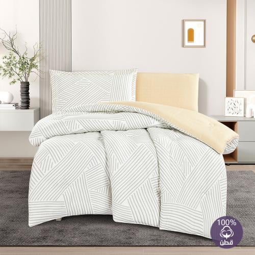 مفرش قطن صيفي مفرد ونص 4 قطع - فاليريا - سكري - بي...