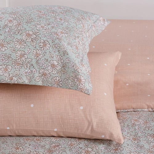 مفرش صيفي مفرد ونص 4 قطع - ليتون - اخضر فاتح - بيج