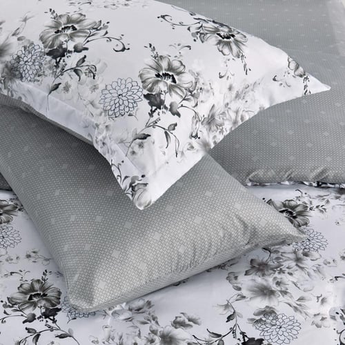 مفرش صيفي مفرد ونص 4 قطع - اديلين - رمادي ثلجي - ر...