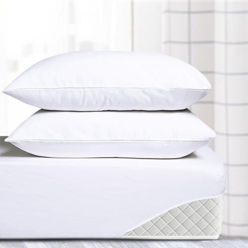 طقم شرشف صيفي مفرد ونص 2 قطعة - بيلار - ابيض