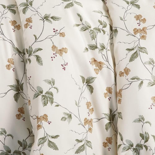 مفرش صيفي مفرد ونص 4 قطع - ليتون -كريمي - أخضر