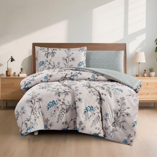 مفرش صيفي مفرد ونص 4 قطع - اديلين - بيج غامق - زيت...