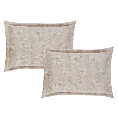 مفرش شتوي مزدوج مخمل فرو 6 قطع - اورنيلا - كريمي -...