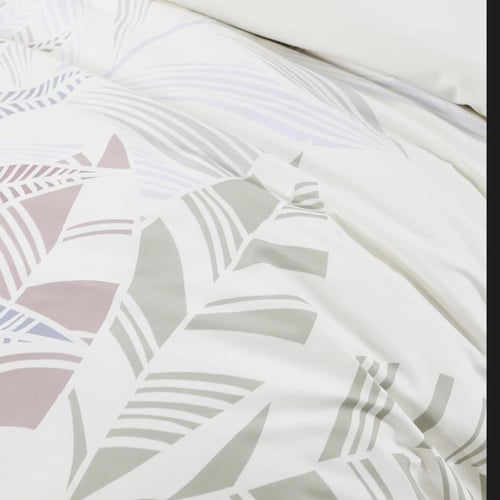 مفرش صيفي مقاس كوين 12 قطعة - كلاريس - سكري غامق