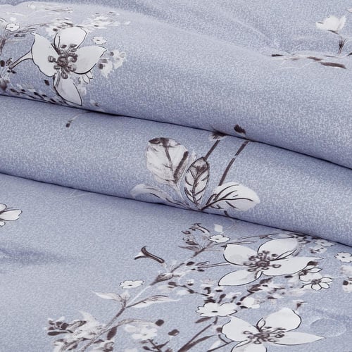 مفرش صيفي مفرد ونص 4 قطع - اديلين - رمادي - اخضر ف...