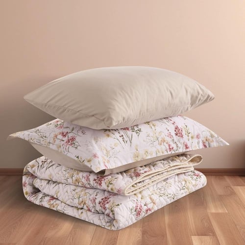 مفرش صيفي مفرد ونص حشوة مضغوطه 4 قطع - افروديت - ا...