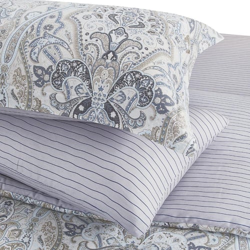 مفرش قطن صيفي مفرد ونص 4 قطع - فاليريا - كريمي - ر...