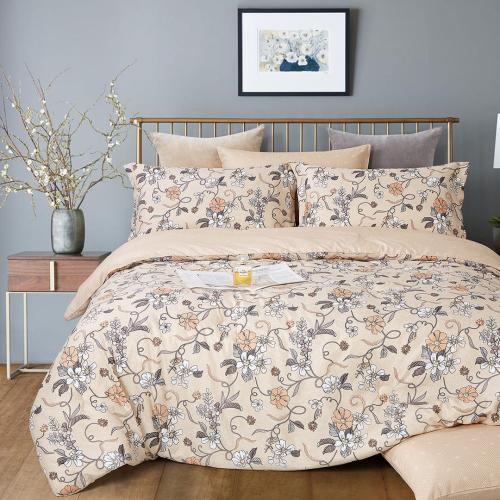 مفرش صيفي مزدوج 6 قطع - ايفانو - بيج