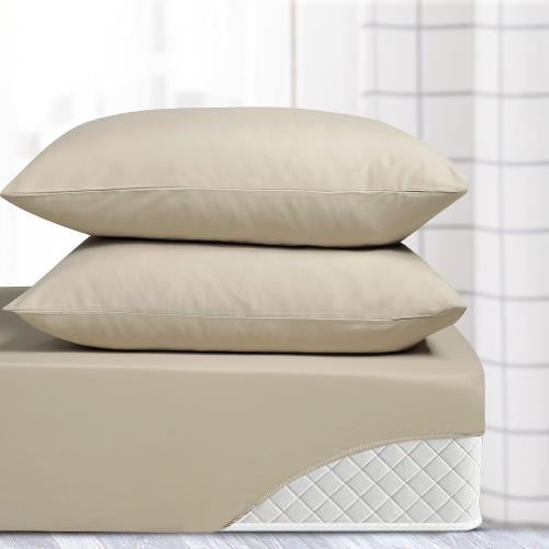 طقم شرشف صيفي مفرد ونص 2 قطعة - بيلار - بيج غامق