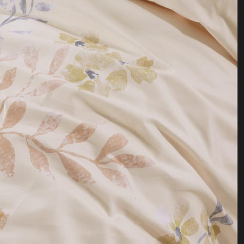 مفرش صيفي مزدوج 10 قطع - ريفيرا - كريمي غامق