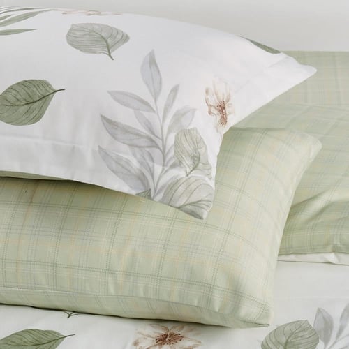 مفرش صيفي مفرد ونص 4 قطع - ليتون - سكري - أخضر