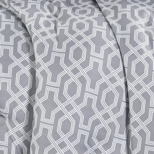 مفرش صيفي مفرد ونص 4 قطع - اليساندرا - رمادي - رصا...