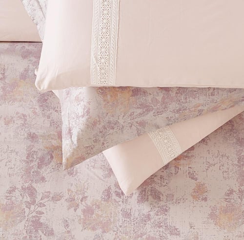 مفرش صيفي مزدوج تنسيل قطن 300 غرزة + مخدة هدية