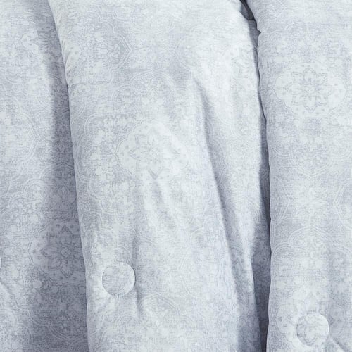 مفرش صيفي مفرد ونص وجهين 4 قطع - سيلون -رصاصي - رم...