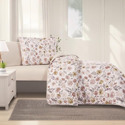 مفرش صيفي مفرد ونص حشوة مضغوطه 4 قطع - افروديت - ا...