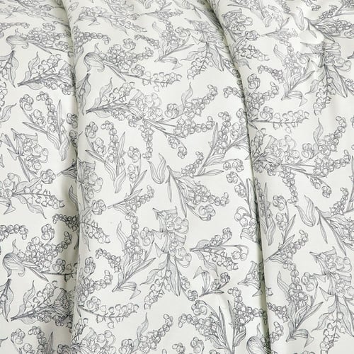 مفرش قطن صيفي مفرد ونص ٤ قطع - نولين -سكري - رمادي