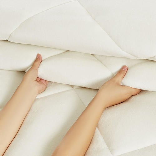 مفرش شتوي مخمل فرو مفرد ونص 4 قطع - ميرولينا - سكر...