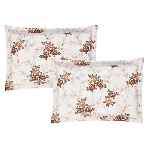 مفرش صيفي مفرد ونص 4 قطع - غاردينا -كريمي - بيج