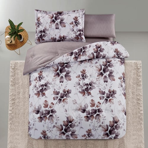 مفرش صيفي مفرد ونص 4 قطع - اديلين - اوف وايت - بيج...