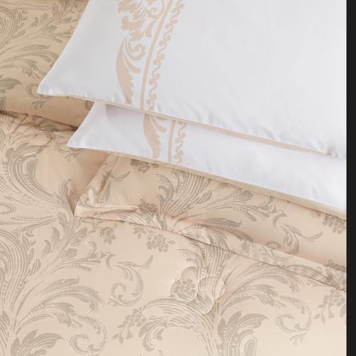 مفرش صيفي مزدوج 10 قطع - ريفيرا - بيج فاتح