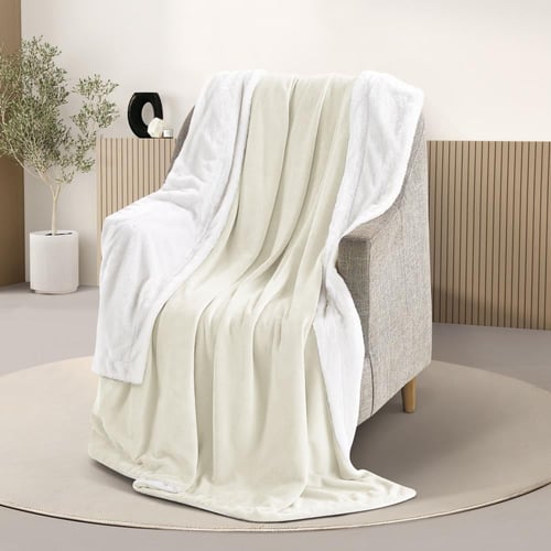 بطانية مخمل وفرو ماريو 200 × 230 - متعدد الألوان