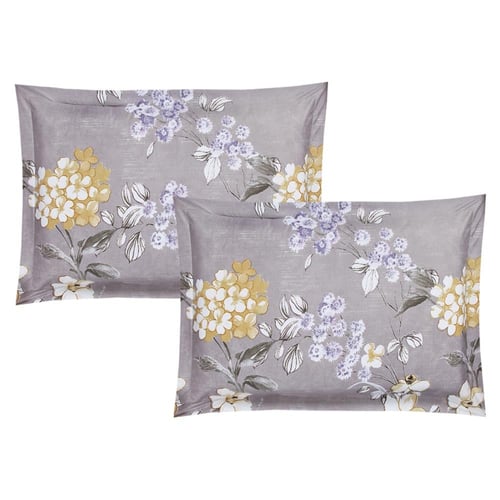 مفرش صيفي مفرد ونص 4 قطع - غاردينا -رمادي - رصاصي